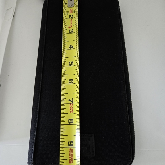 Coach Travel Passport Wallet Black Long Zipper Pockets Card Holders Slim - Picture 9 of 13